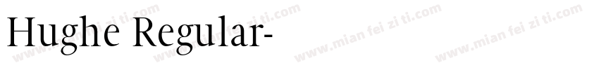 Hughe Regular字体转换